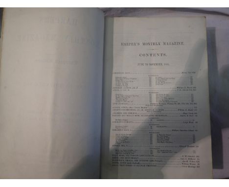 Harpers Monthly magazine, June to November 1881. P&amp;P Group 1 (£14+VAT for the first lot and £1+VAT for subsequent lots) 