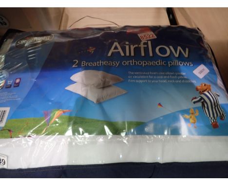 Two new Silentnight Airflow pillows. P&amp;P Group 2 (£18+VAT for the first lot and £3+VAT for subsequent lots) 