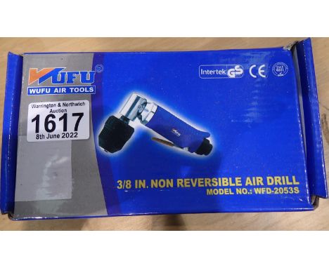 New 3/8 non reversible air drill. P&amp;P Group 1 (£14+VAT for the first lot and £1+VAT for subsequent lots) 