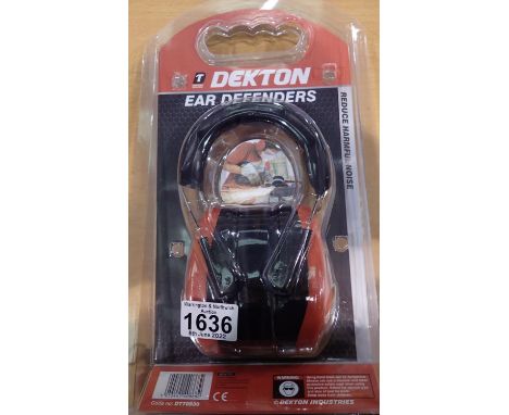 New unused Dekton ear defenders. P&amp;P Group 1 (£14+VAT for the first lot and £1+VAT for subsequent lots) 