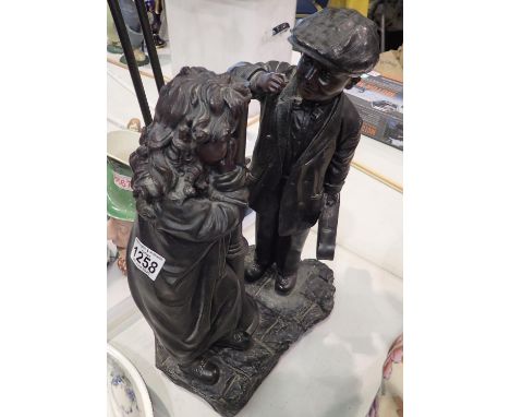 Large figural lamp. Not available for in-house P&amp;P, contact Paul O'Hea at Mailboxes on 01925 659133 