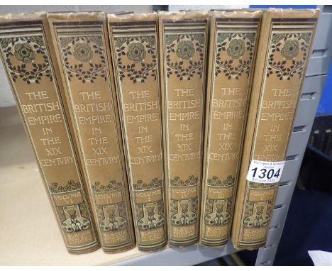 The British Empire in the XIX Century, in six volumes. P&amp;P Group 2 (£18+VAT for the first lot and £3+VAT for subsequent l