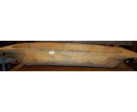 A carved softwood trough, length 114cm