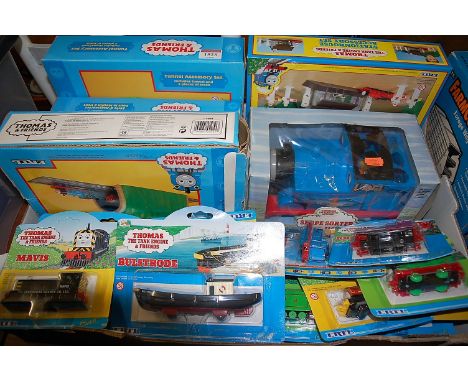 A collection of Thomas the Tank Engine & Friends diecast vehicles and playsets, all by Ertl, examples to include Thomas the T