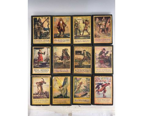 Rhead, Louis, sixteen volumes of adventures, Harper &amp; Brothers, New York and London, each volume with coloured illustrati
