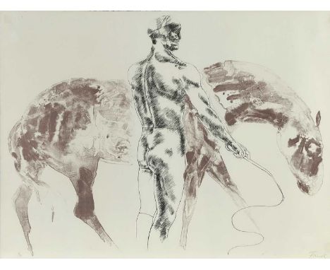 Dame Elisabeth Frink, R.A, (British, 1930-1933), Man and Horse III, lithograph on J Green woven paper, signed in pencil and n