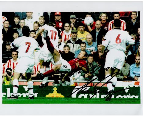 Football Alan Shearer signed 10x8 England colour photo dedicated. Alan Shearer CBE DL (born 13 August 1970) is an English foo