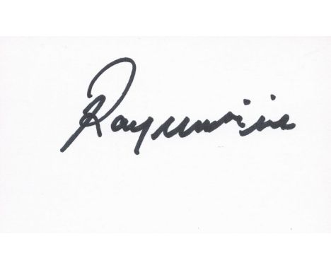 Ray Wilkins signed 6x4 white index card. Raymond Colin Wilkins, MBE (14 September 1956 - 4 April 2018) was an English footbal