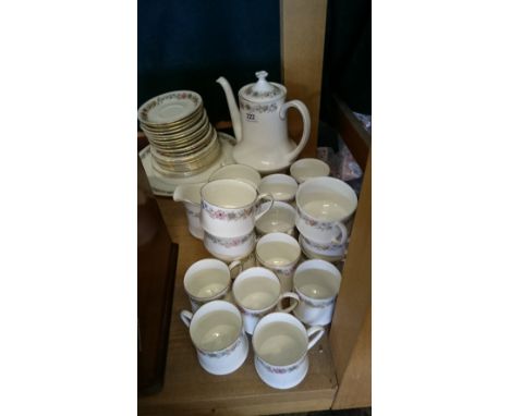 The residue of a Paragon china tea service decorated in the Belinda pattern.