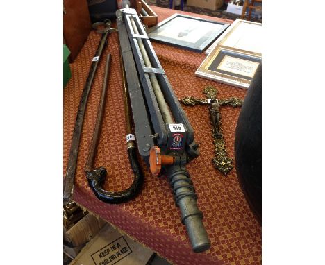 A mid 20th century Military surveyor's tripod stand by Morso.