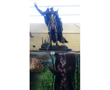 A Lord of The Rings The Fellowship of The Ring figure: The Dark Lord Sauron, sculpted by Greg Tozer, David Tremont and Heathe