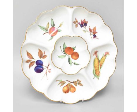 Three Boxes of Royal Worcester Evesham, including a crudités dish, tea service, plates, etc