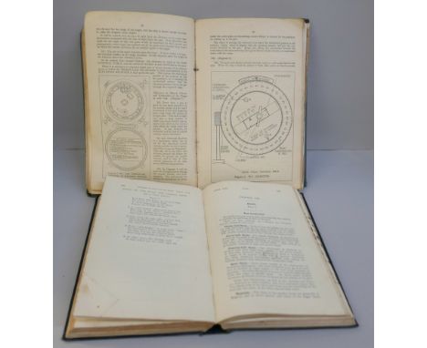 Two books, Manual of Seamanship 1937 volume 1 and The Gunnery pocket book, 1945