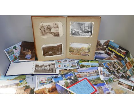 A collection of postcards vintage to modern including seaside locations, landmarks, etc.