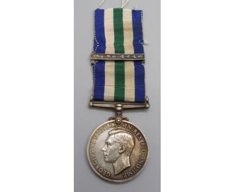 A Royal Navy Reserve Long Service and Good Conduct Medal to 19726 K. Theakstone C.P.O. R.N.R., rim a/f