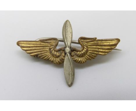 A WWII US Army Air Corps badge 