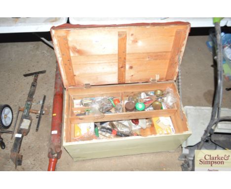 A tool box and various contents
