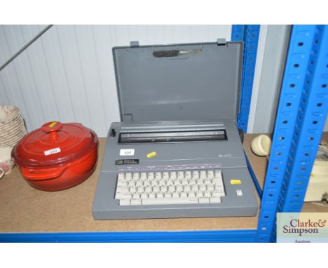 A Smith Corona electric typewriter 