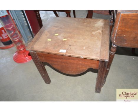 A mahogany commode 
