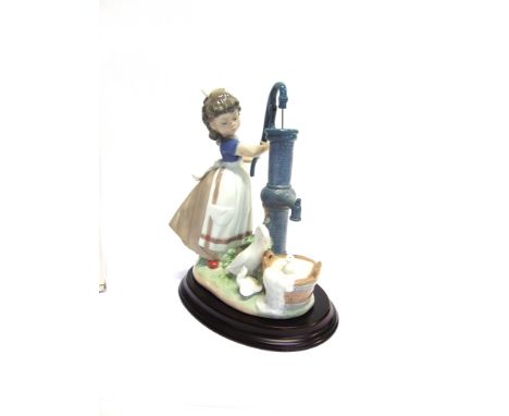 A LLADRO GROUP 'SUMMER ON THE FARM'  24cm high, complete with box