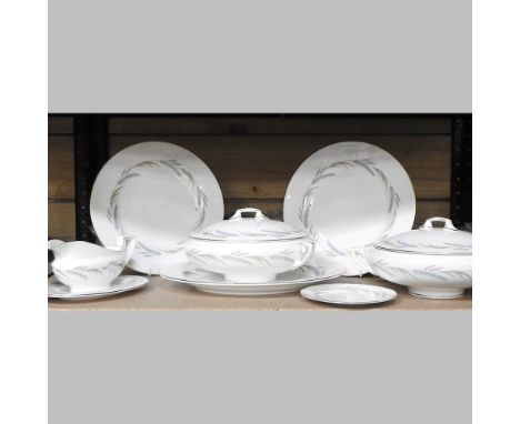 A Royal Worcester Harvest Ring pattern part dinner service, to include six dinner plates, six soup plates, six tea plates a p