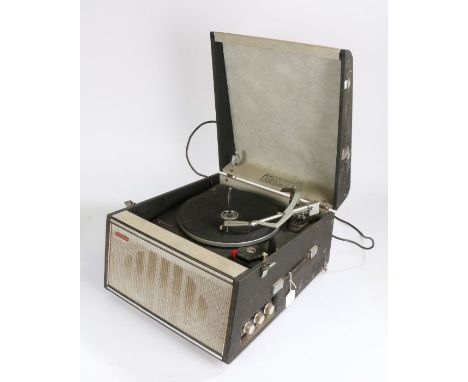Hacker Cavalier Record Player with Garrard AT6 turntable.