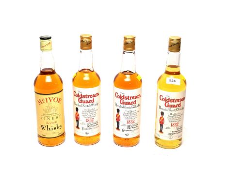 Three bottles of The Coldstream Guard Blended Scotch Whisky, 70cl, 40%; together with a bottle of McIvor Finest Scotch Whisky