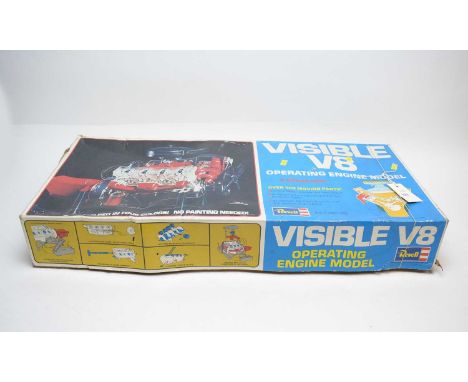 A Revell Visible V8 Operating Engine Model, in box (play worn).
