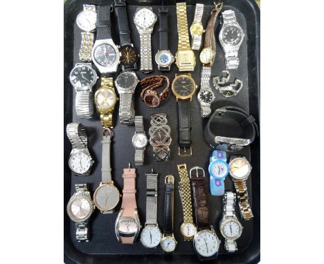 SELECTION OF LADIES AND GENTLEMEN'S WRISTWATCHESincluding Swatch, Casio, Timex, Lorus, Sekonda, Olivia Burton and DKNY (30)