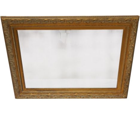 LARGE BEVELLED WALL MIRRORset in Victorian style frame, fitted for portrait or landscape hanging, 113.5cm x 83cm