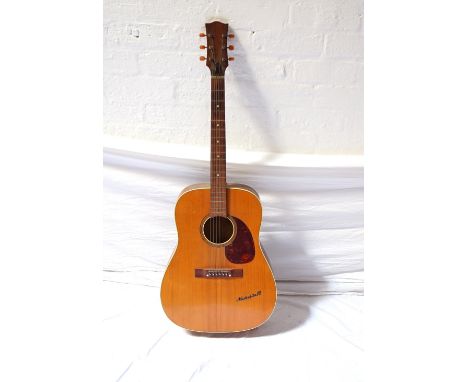 1960's 'NASHVILLE 10' ACOUSTIC GUITARwith mother of pearl disk inlay to the neck  