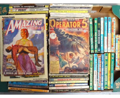 COLLECTION OF SCIENCE FICTION MAGAZINES AND NOVELSmainly 1950's, titles include 'Amazing Stories' and 'Fantastic Adventures',