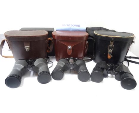 SIX PAIRS OF BINOCULARScomprising 'Lizars Kyle' 7x50; 'Pathéscope' 10x50; 'Zenith' 12x50; 'Swift' 8.5x44; 'proteam' 10x50; an