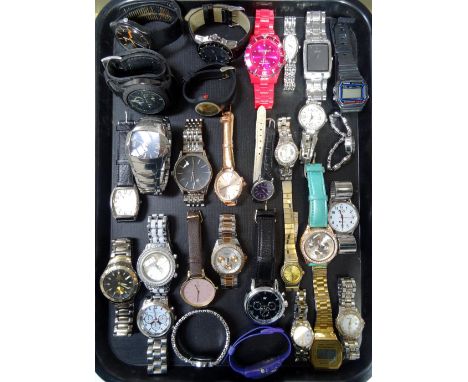 SELECTION OF LADIES AND GENTLEMEN'S WRISTWATCHESincluding Swatch, Aviator, Citizen, Casio, Fossil, Lorus, Next, Radley, Sekon