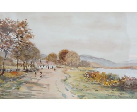 R STEWARTTaynuilt and Trossachs pier, watercolours, signed, both 17.5cm x 27cm (2) 
