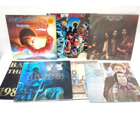 SELECTION OF ROCK AND POP RECORDSincluding LPs, picture disks and 45's with examples from Bauhaus, Neil Diamond, The Doors, I
