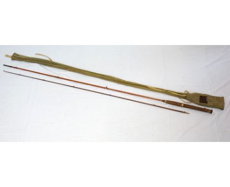 1920's 'HARDY BROTHERS LTD.' "PALAKONA" TWO-PIECE SPLIT CANE FISHING RODNo.246936, fully maker marked, over 9' in length, wit