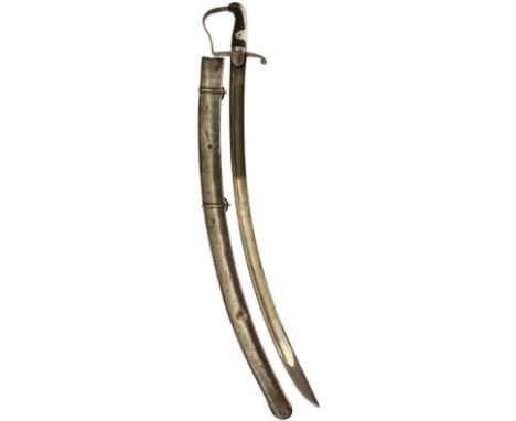 A 1796 PATTERN LIGHT CAVALRY NCO'S SWORD, 83cm curved blade by Runkel, etched with a panel FOR MY KING &amp; COUNTRY, regulat