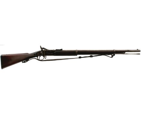 A .577 CALIBRE TWO-BAND SNIDER ENFIELD RIFLE TO THE RIFLE BRIGADE, 30.5inch barrel fitted with ramp and ladder rear sights, t