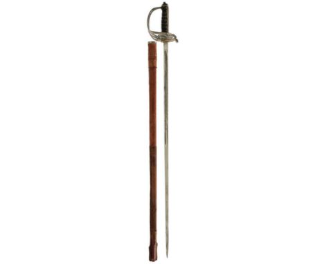 A GRENADIER GUARDS OFFICER'S LEVEE SWORD, 82.5cm blade by Wilkinson serial no. 56906 for 1919, etched with scrolling foliage,