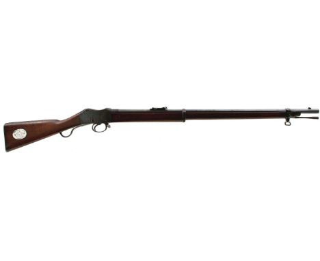 OF ROYAL SCOTS AND BISLEY INETEREST A SCARCE .450 CALIBRE MARTINI HENRY BISLEY PRIZE RIFLE, 32.5inch sighted blued barrel fit