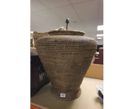 Large wicker lamp