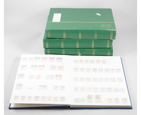 Four albums of stamps, two albums West Germany 1880-1993, one album overprints, General Government, Rheinland- Pfalz, Wurtemb