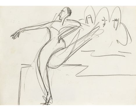 ERNST LUDWIG KIRCHNER (1880-1938)Tänzerin pencil on paper14.9 x 20.6cm (5 7/8 x 8 1/8in).Executed circa 1927Footnotes:This wo