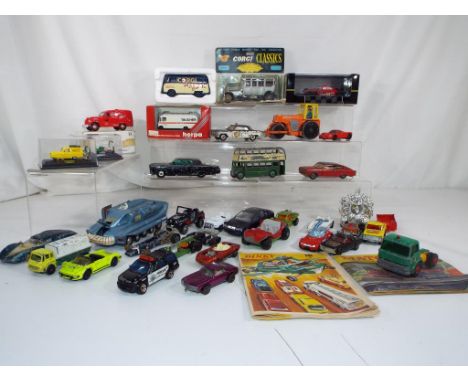 Dinky, Corgi, Matchbox and others - in excess of 30 diecast vehicles, predominantly unboxed to include a Dinky Barford Roller