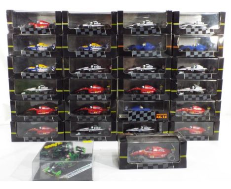 Onyx - 26 Formula 1 racing cars in 1:43 scale all in original boxes, mint condition, boxes e. Estimate £20 - £40