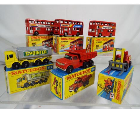 Matchbox - six diecast vehicles in original boxes comprising #15, 3 x #17, #48 and #51, models NM to M condition boxes NM to 