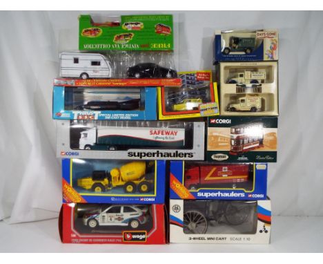 Diecast - A quantity of boxed diecast model vehicles  to include Corgi, Corgi Superhaulers, Burago / Bburago, Lledo and simil