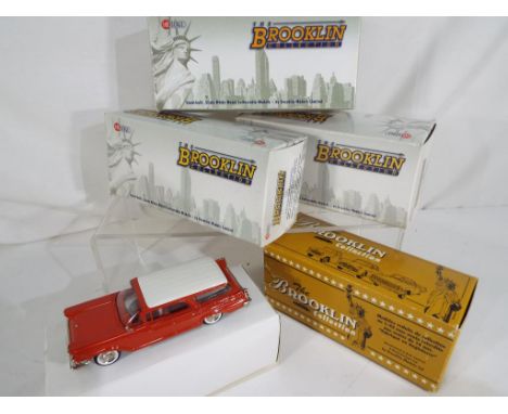 Brooklin Models - four hand-built metal diecast 1:43 scale models by Brooklin Models Ltd comprising 1959 Mercury Commuter # B