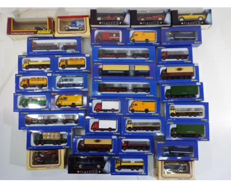 Base-Toys - Thirty sixe diecast vehicles in original boxes comprising twenty eight Base-Toy 1:76 scale which appear to be min